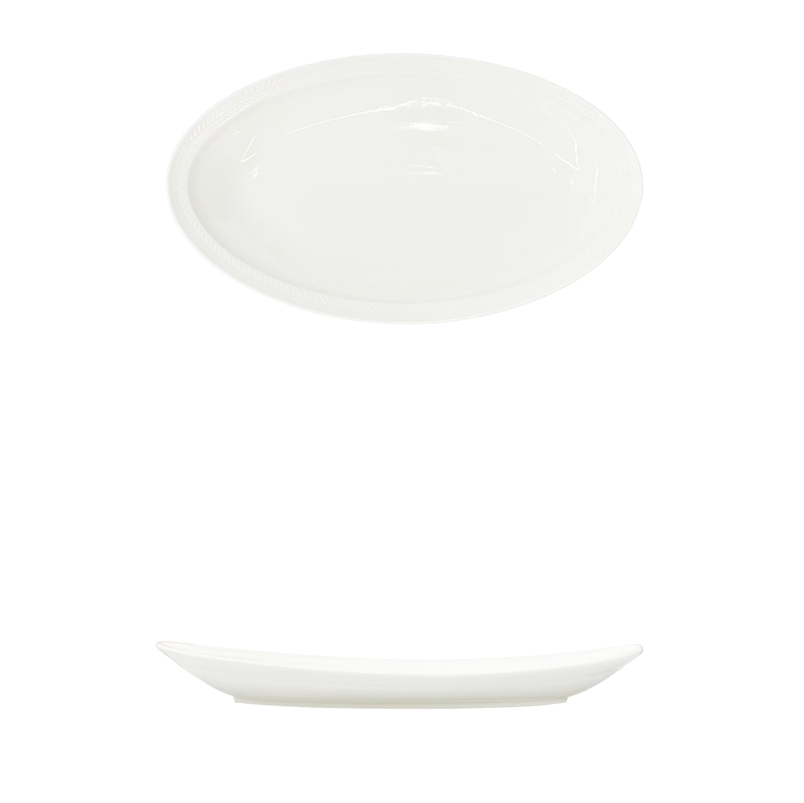 YX-BC-18.5'' Wheat Ear Warm Fish Plate 18.5 麦穗暖鱼盘