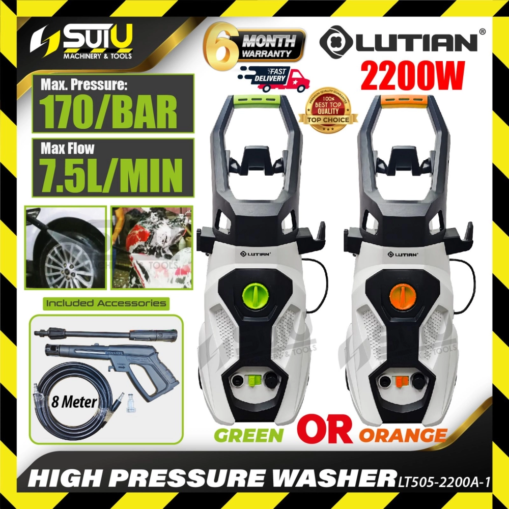 LUTIAN LT505-2200A / LT5052200A 170Bar High Pressure Washer / Pencuci Tekanan Tinggi 2200W
