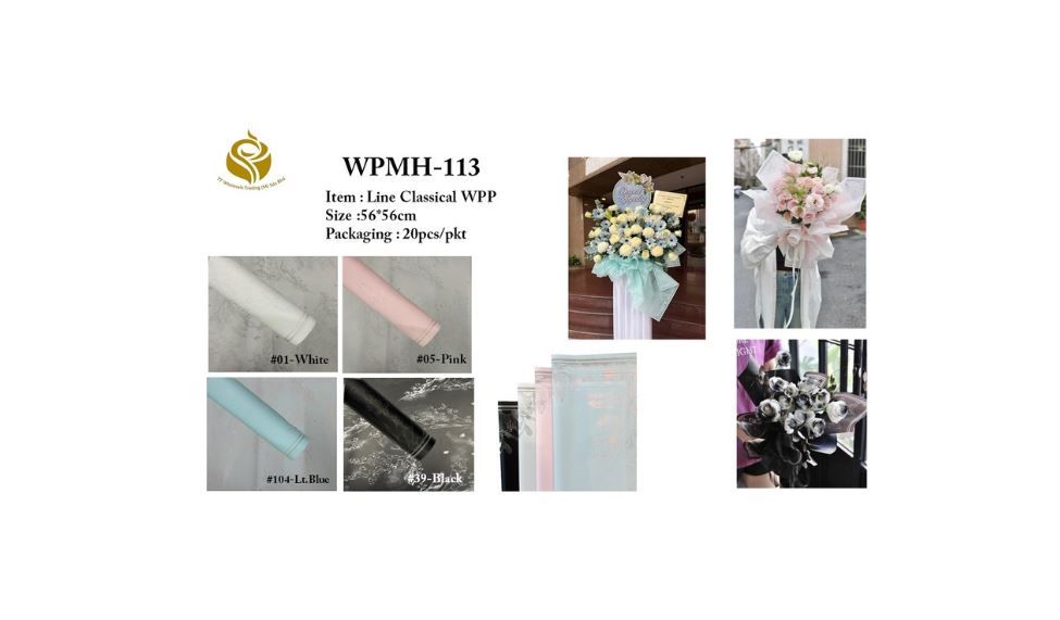 Classic Line Pattern Wrapping Paper – Elegant Gift Wrap Designs  (WPMH-113)