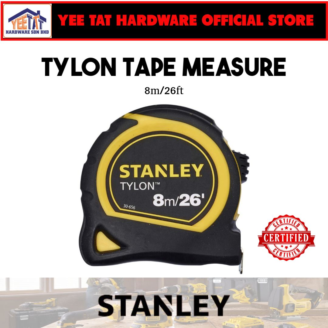 [ STANLEY ] 0-30-656 Tylon 8m/26ft Pocket Tape Yellow/Black