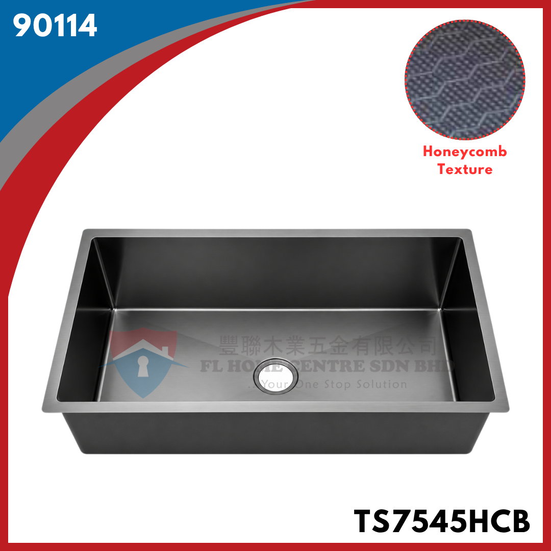 SINKI SINGLE BOWL TS7545HCB HONEYCOMB (TWINS)