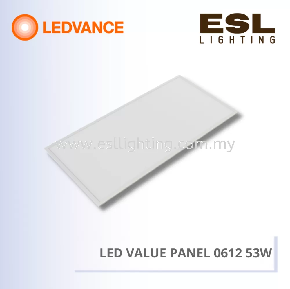 LEDVANCE LED VALUE PANEL - Backlit 0612 36W 600x1200mm 4058075755246 4058075755260 4058075755284