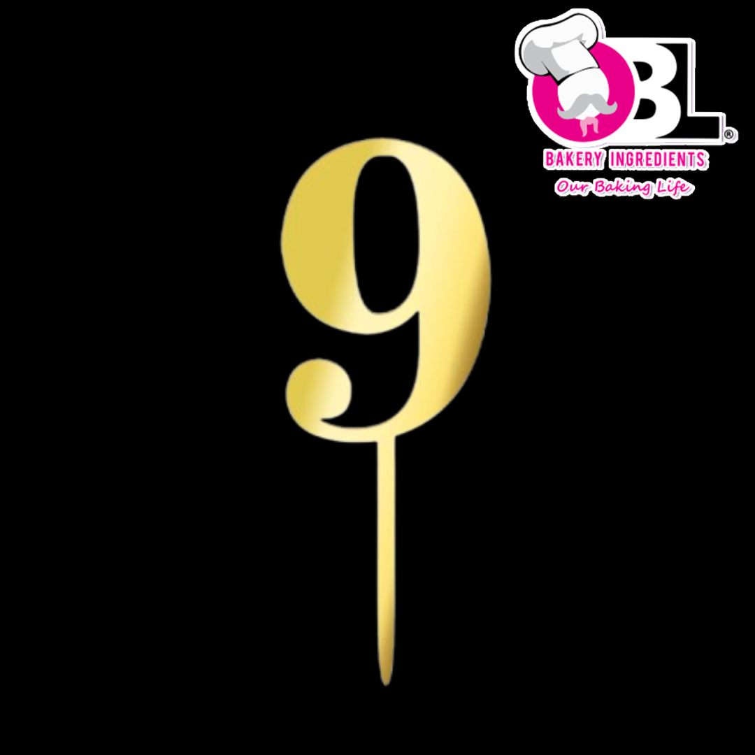 109393 ACRYLIC TOPPER NUMBER 9