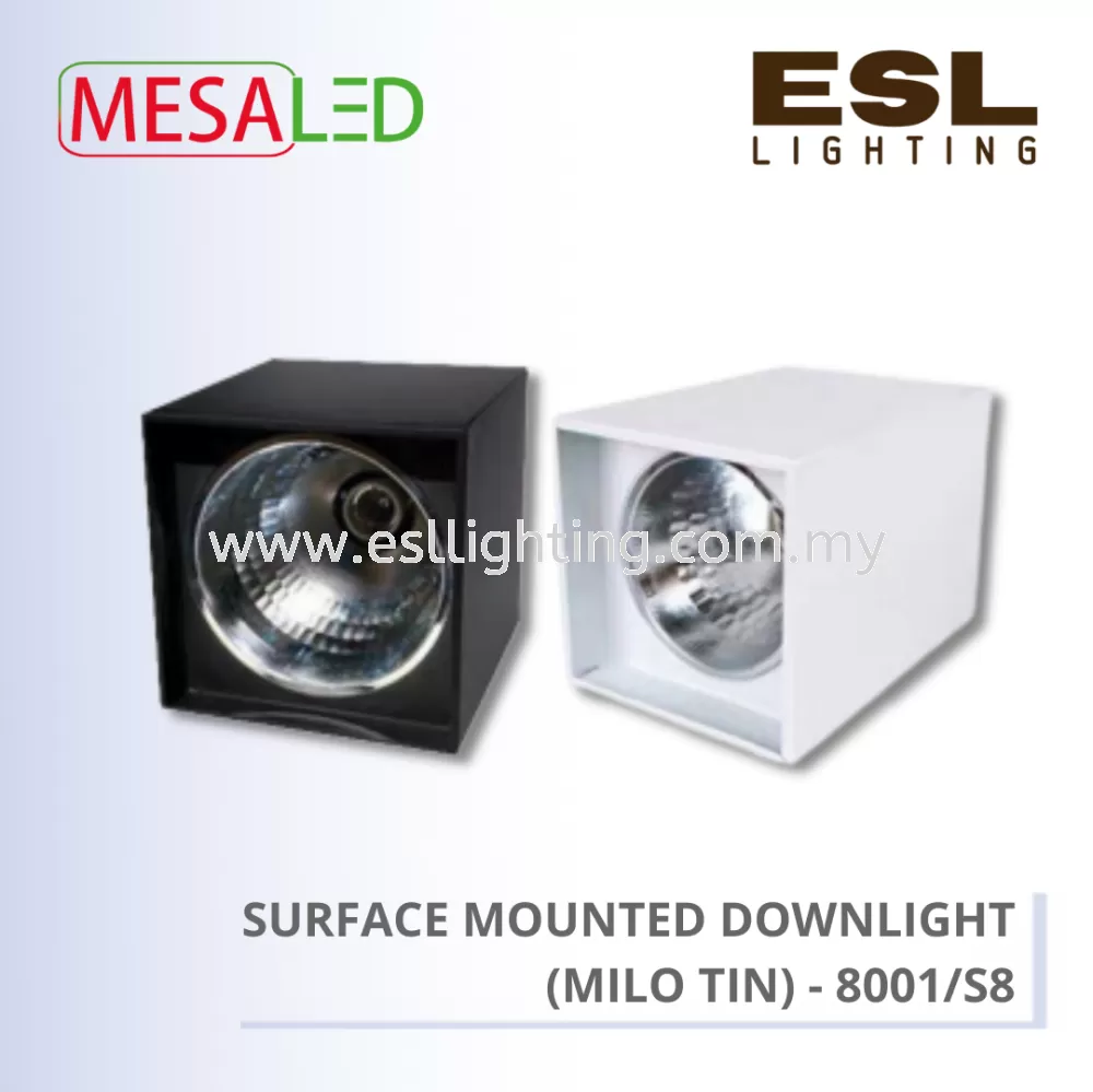 MESALED SURFACE MOUNTED DOWNLIGHT (MILO TIN) - 8001/S8