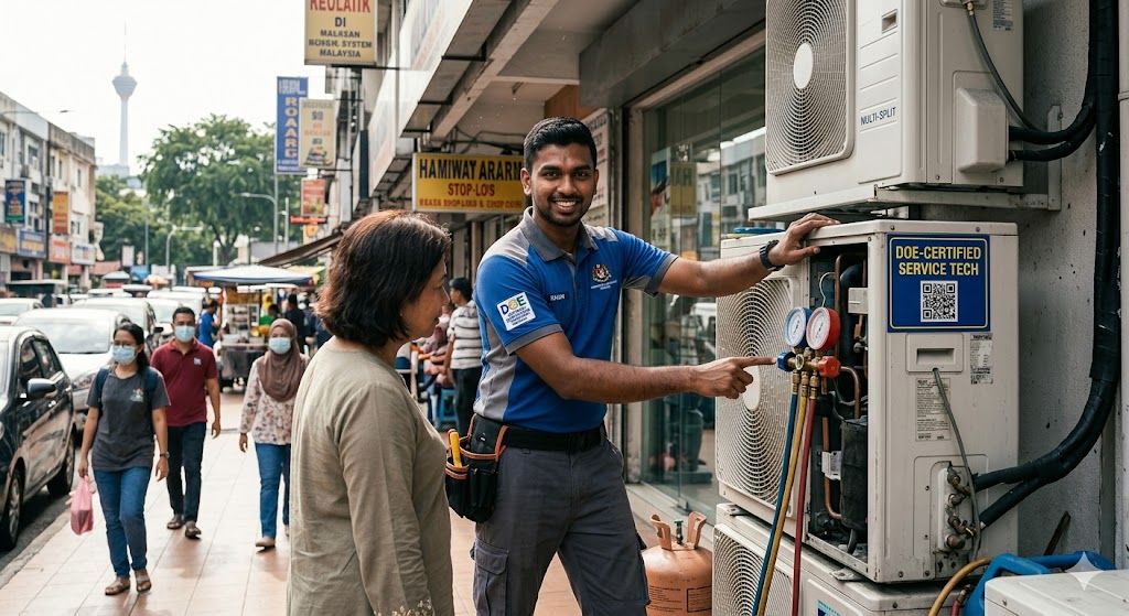 DOE certified refrigerant technician Malaysia