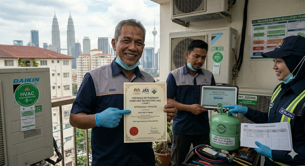 refrigerant technician certification JAS