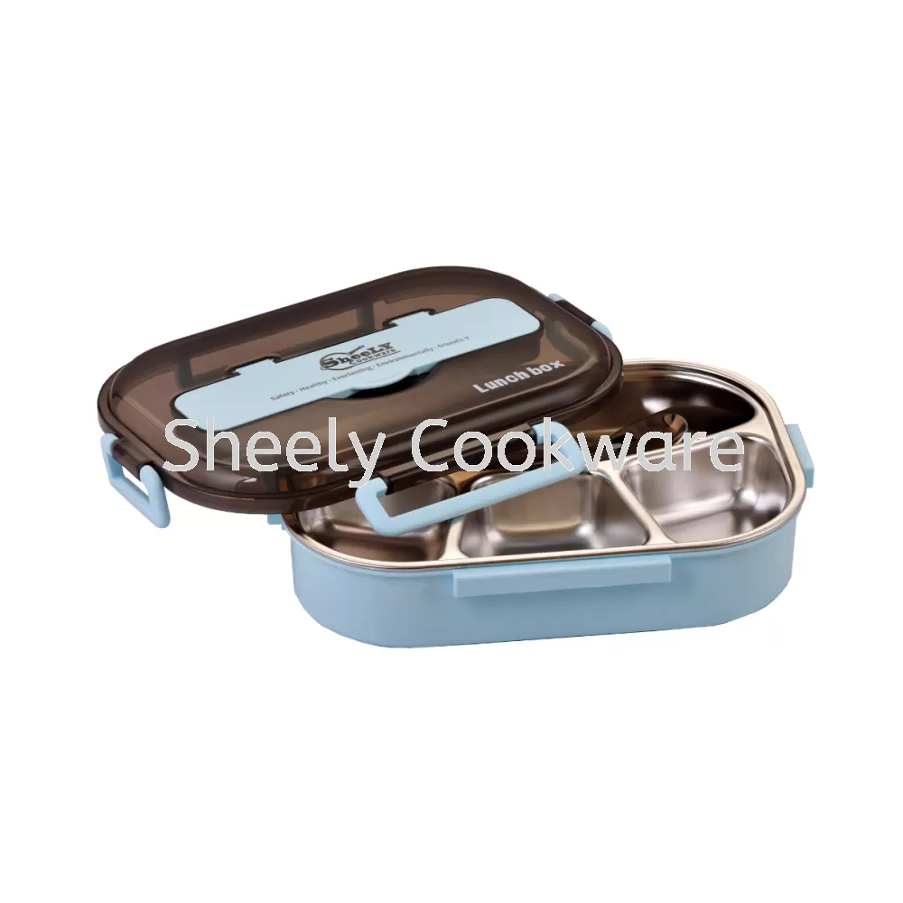 Sheely 304 Stainless Steel Lunch Box with Utensils