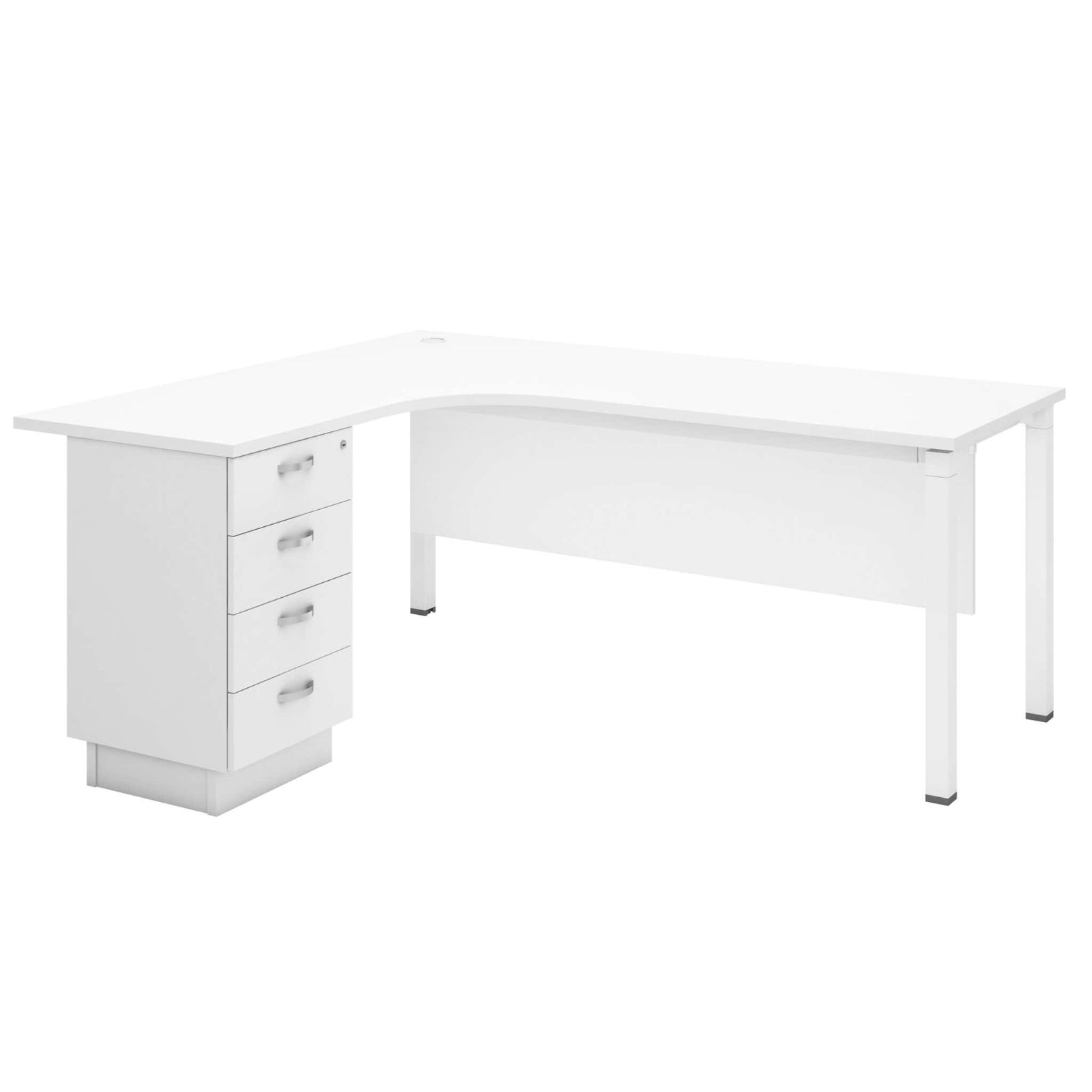 6 ft Modish L Shape Table Manager Table OFUTWL1815-4D