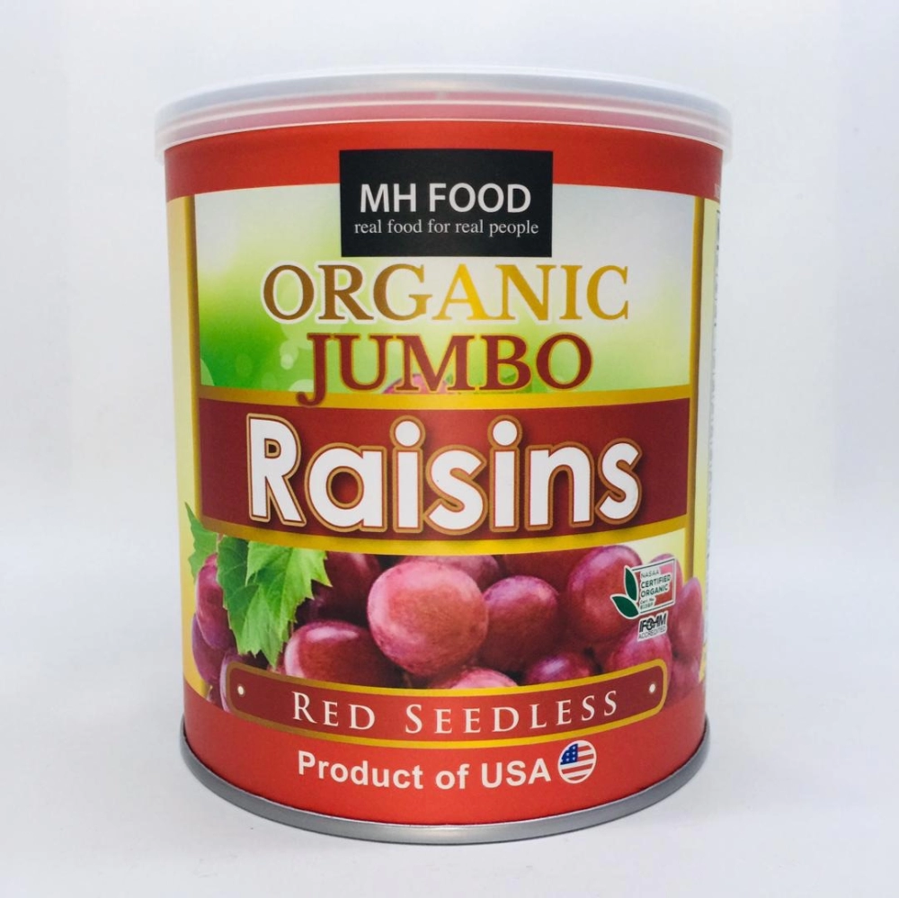 MH Food Organic Jumbo Raisins Red Seedless 有機無籽紅葡萄乾 300g