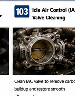 Idle Air Control IAC Valve Cleaning