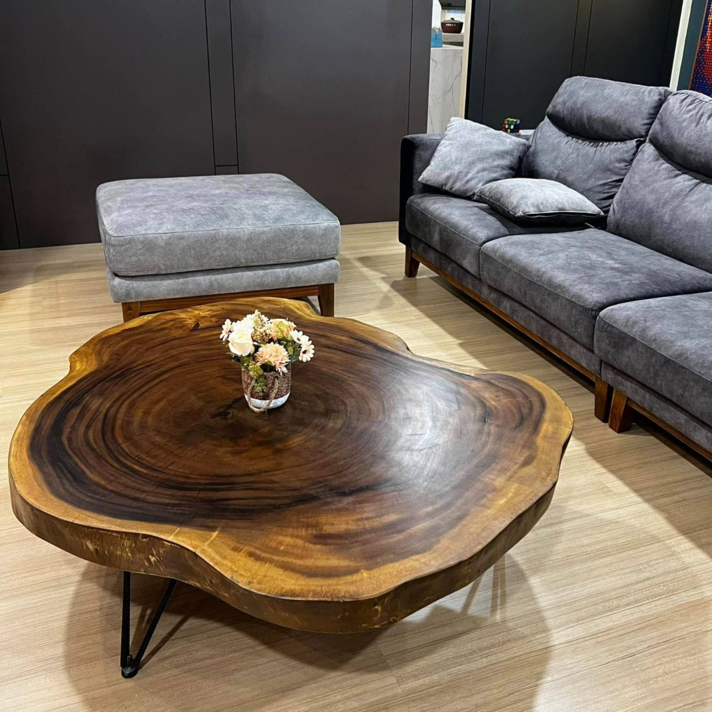 Natural Edge Tigerwood Coffee Table