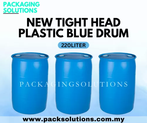 New Tight Head Plastic Blue Drum - 220L