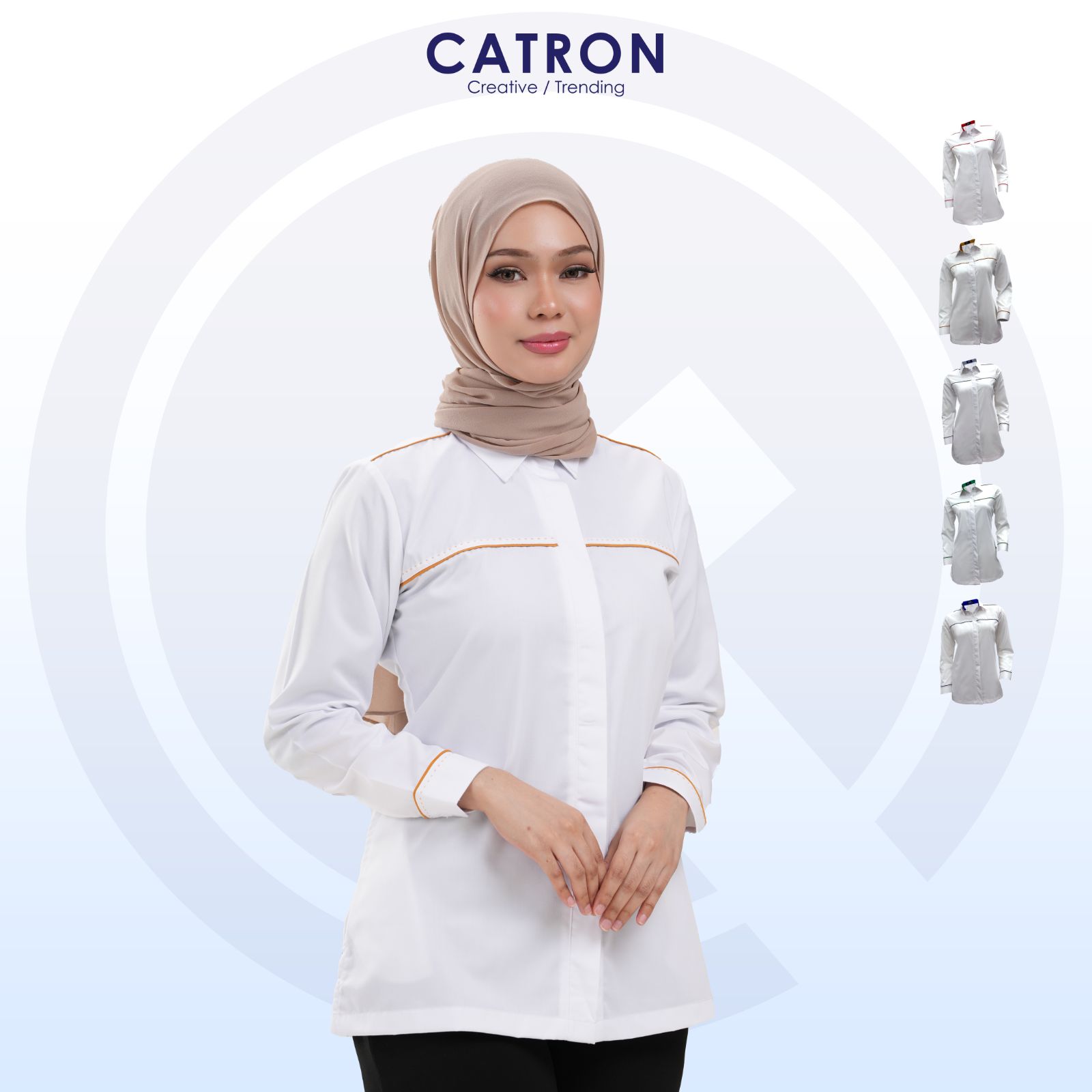 FC 905 Polycotton Ladies Long Sleeve Corporate Shirt