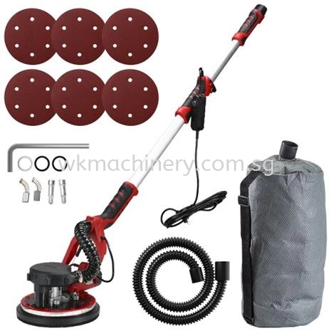 Electric Drywall Sander Variable Speed With Automatic Vacuum LED Light 1390W