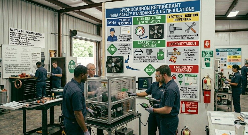 hydrocarbon refrigerant OSHA safety standards
