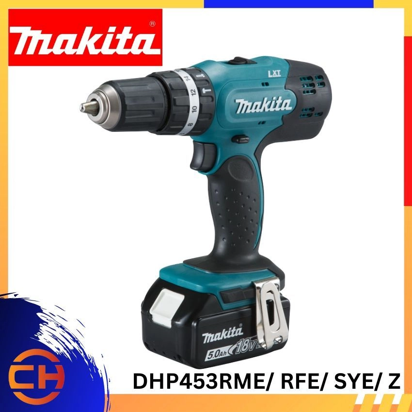 Makita DHP453RME/ RFE/ SYE/ Z 13 mm (1/2") 18V Cordless Hammer Driver Drill