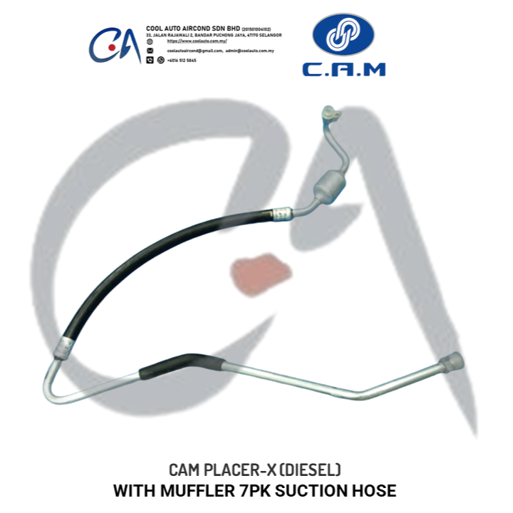 C.A.M PLACER-X (DIESEL) WITH MUFFLER 7PK SUCTION HOSE