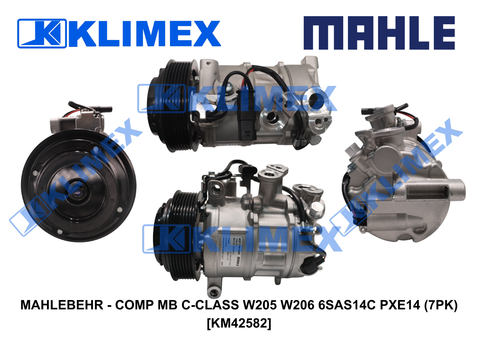 MAHLEBEHR - COMP MB C-CLASS W205 W206 6SAS14C PXE14 (7PK) [KM42582]
