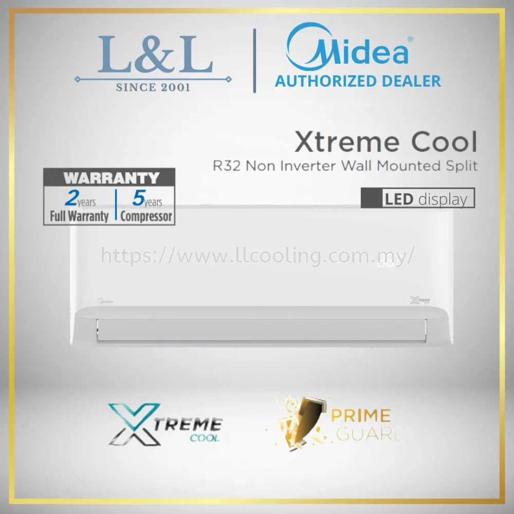 Media Xtreme Cool R32 Non Inverter Air Conditioner 1HP/1.5HP/2HP/2.5HP(MSAG-10CRN8, MSAG-13CRN8,MSAG-19CRN8,MSAG-25CRN8)