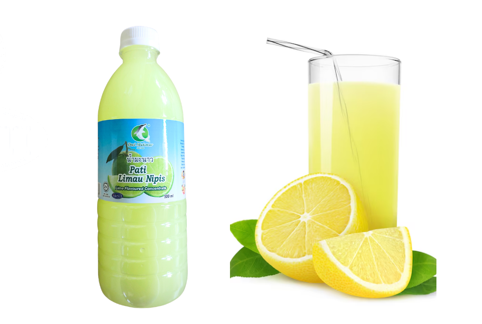 Artificial Lemon Juice Flavouring 500ml Dwi Makmur Brand 500 Grams RM3.12 X 24 Units C.Dwi Makmur