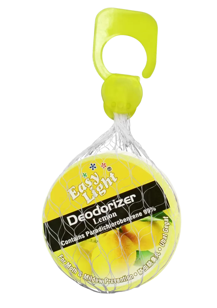 Easylight Deodorizer 120gm - Lemon (Mothballs / Ubat Gegat)