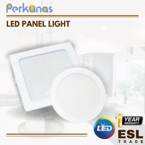 Perkunas LED Panel Light Round Recessed Downlight- SIRIM APPROVED - E S L Lighting (M) Sdn. Bhd.