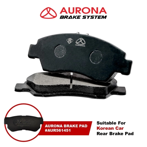 Aurona Brake Pad AUR561451 Rear Elantra Matrix Getz SantaFe Sonata Trajet Tucson Stavic Optima Sportage
