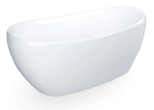 VK-A139 Free Standing Acrylic Bathtub 1500x800x630mm | Modern White Freestanding Bathtub for Luxury Bathroom