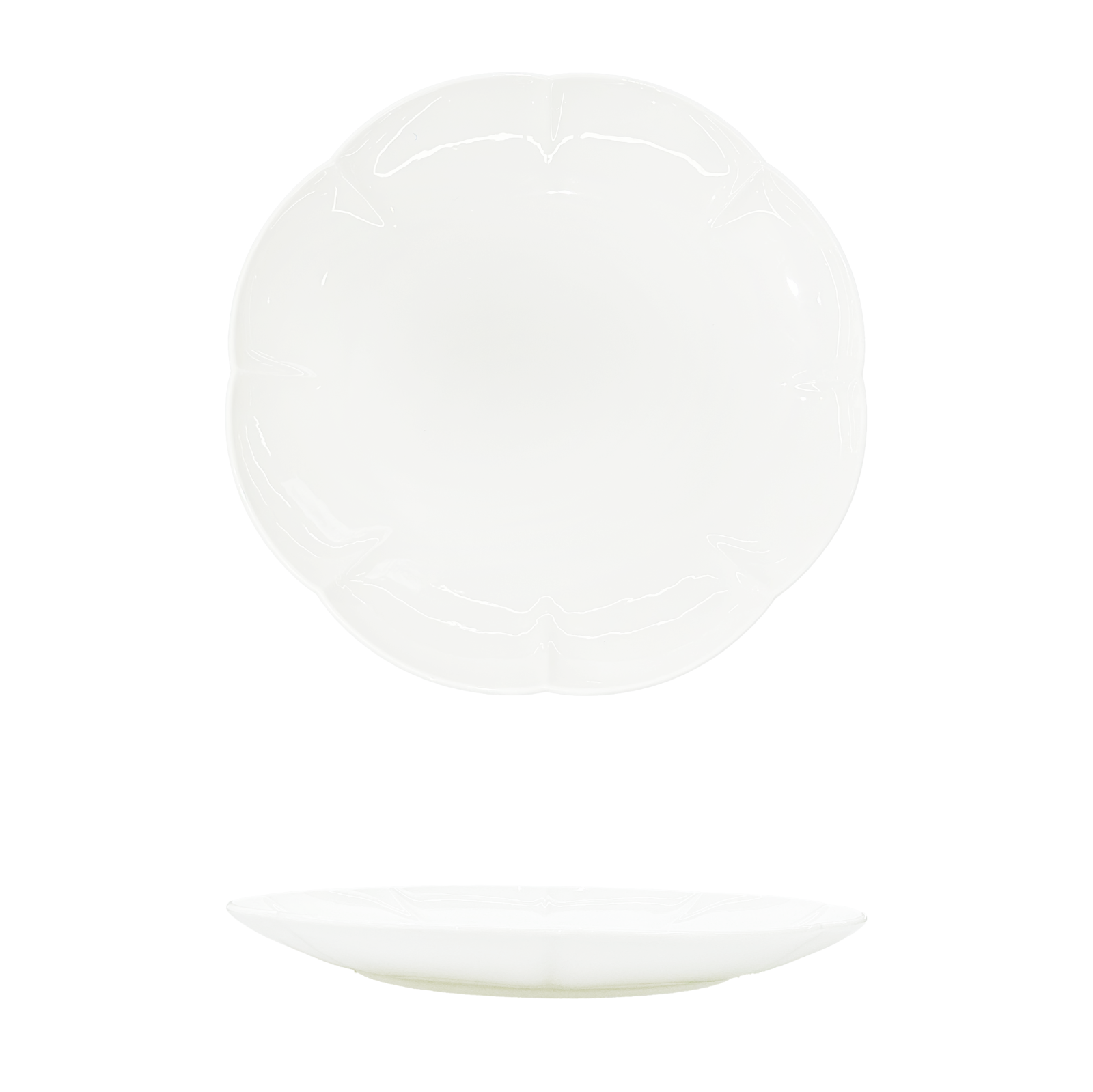 YX-BC-14'' Blooming Round Shallow Plate 14 绽放圆浅盘