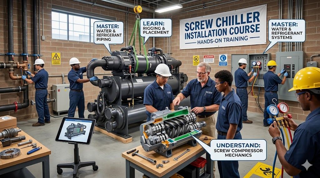 Screw chiller installation course
