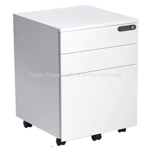 Steel Pedestal - PK-MMP-2D1F-P1 - STEEL MOBILE 2 DRAWERS + 1 FILE PEDESTAL - NORMAL LOCK