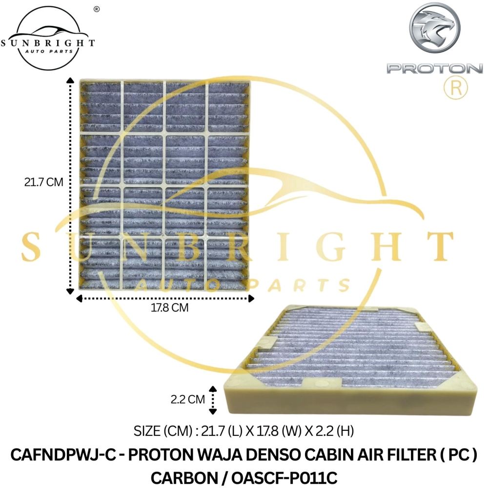 PROTON WAJA DENSO CABIN AIR FILTER ( PC ) CARBON