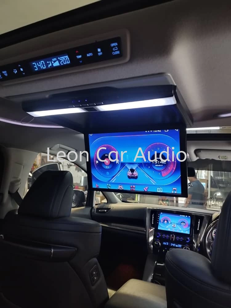 Toyota Vellfire Alphard agh30 17.3" full hd hdmi usb mp4 roof led monitor