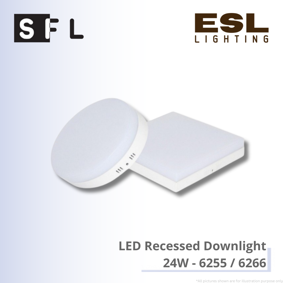 SFL LED Recessed Downlight 24W - 6255/6266