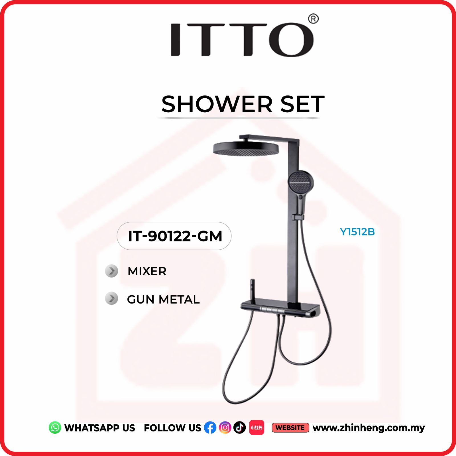 ITTO SHOWER SET  IT-90122-GM