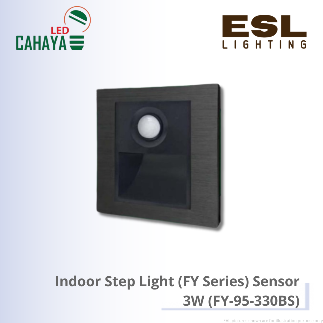CAHAYA Indoor Step Light with sensor FY Series 3W - FY-95-330BS Black