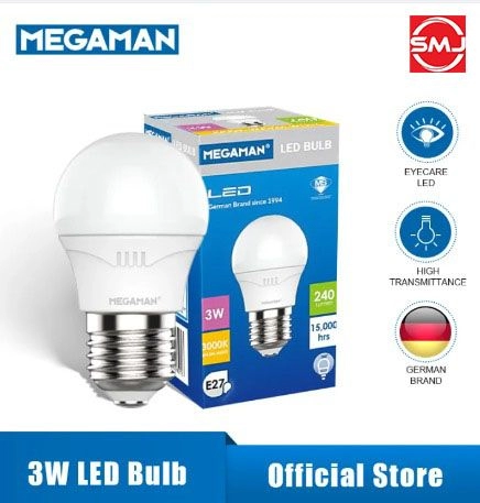 Megaman 3W 3000k Warm White LED Bulb