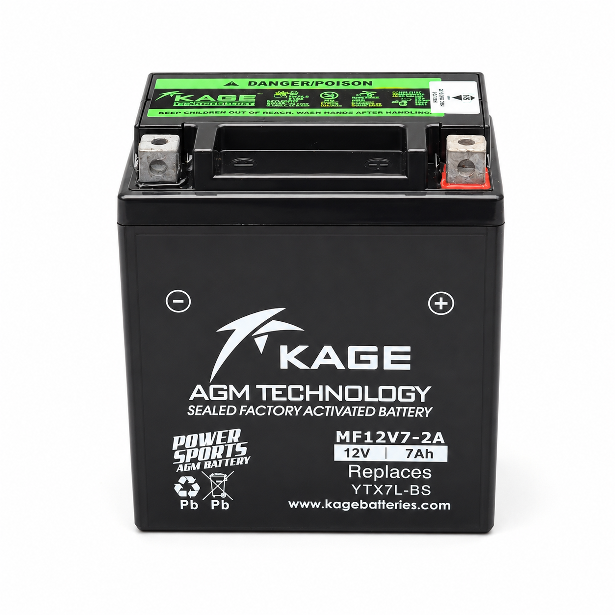 YTX7L-BS KAGE - Bateri CBR250/NX250/KLX150/NINJA 250R/BENELLI RFS150 /VZ125I/BENELLI 150S