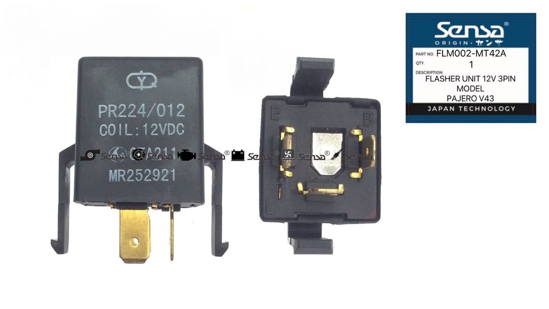 FLASHER UNIT 12V 3PIN    PAJERO-V43