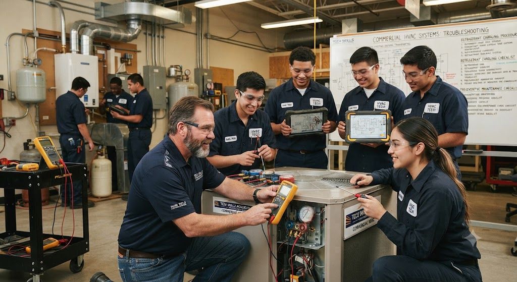 Commercial HVAC service technician course