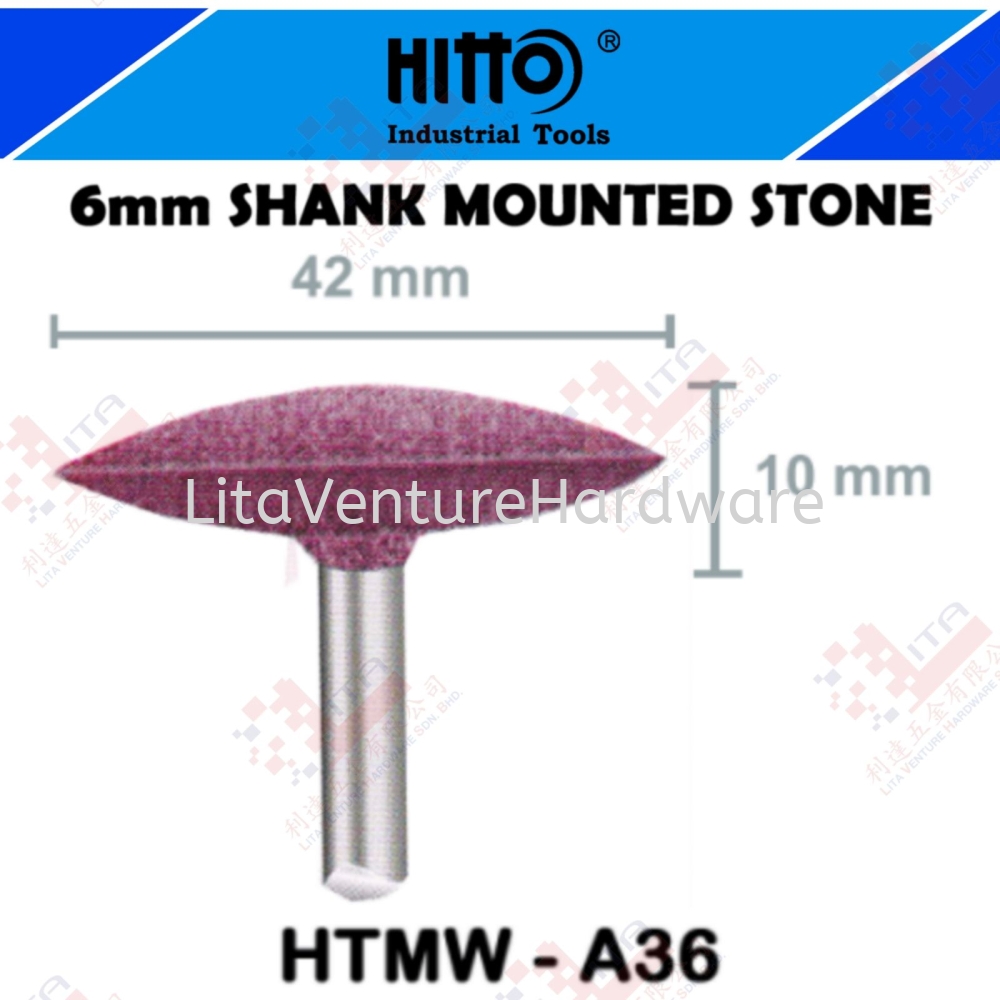 HITTO BRAND SHANK MOUNTED STONE 6MM - HTMWA36