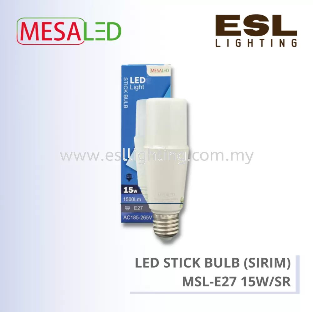 MESALED LED STICK BULB (SIRIM) E27 15W - MSL-E27 15W/SR