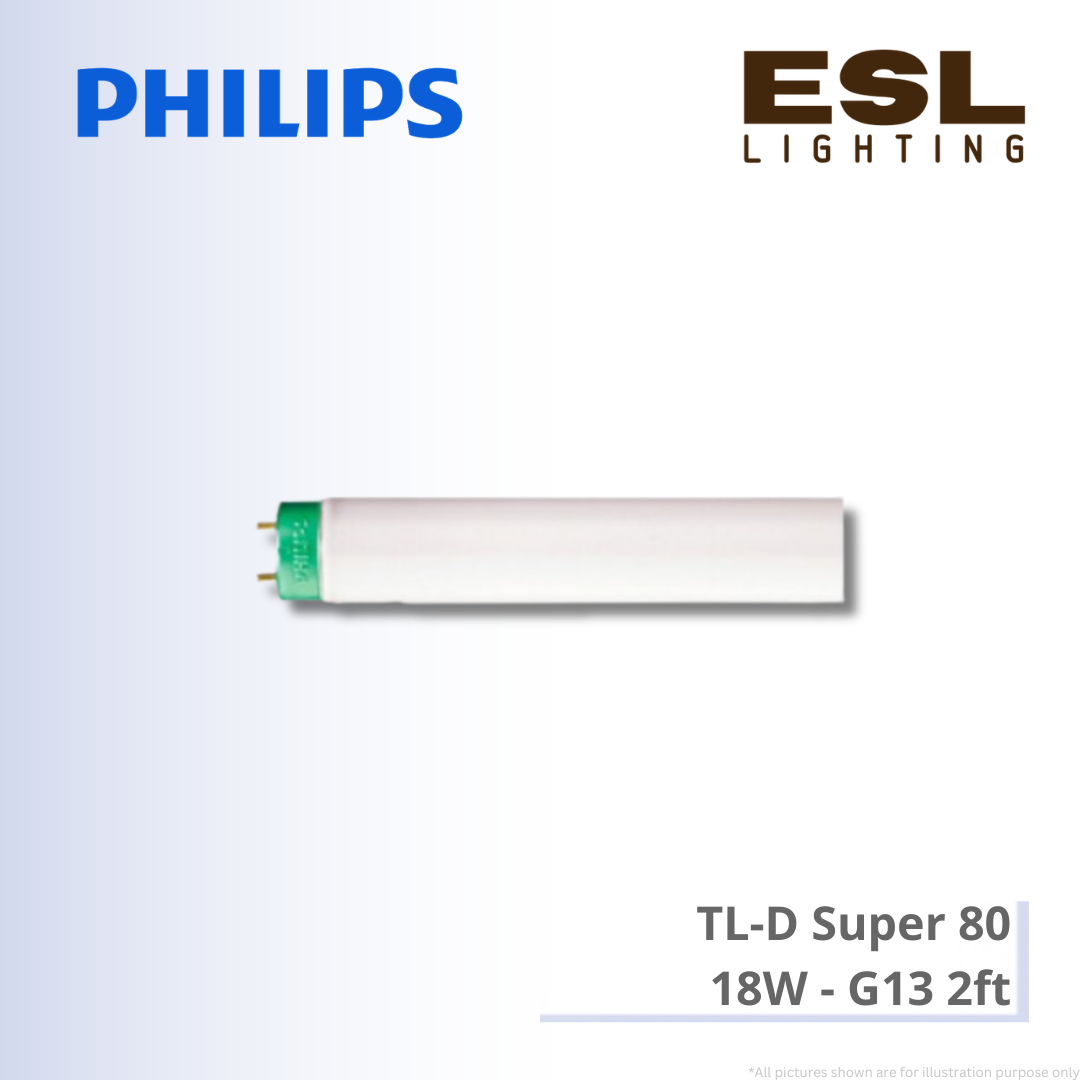 Philips TL-D Super 80 18W - G13 2ft