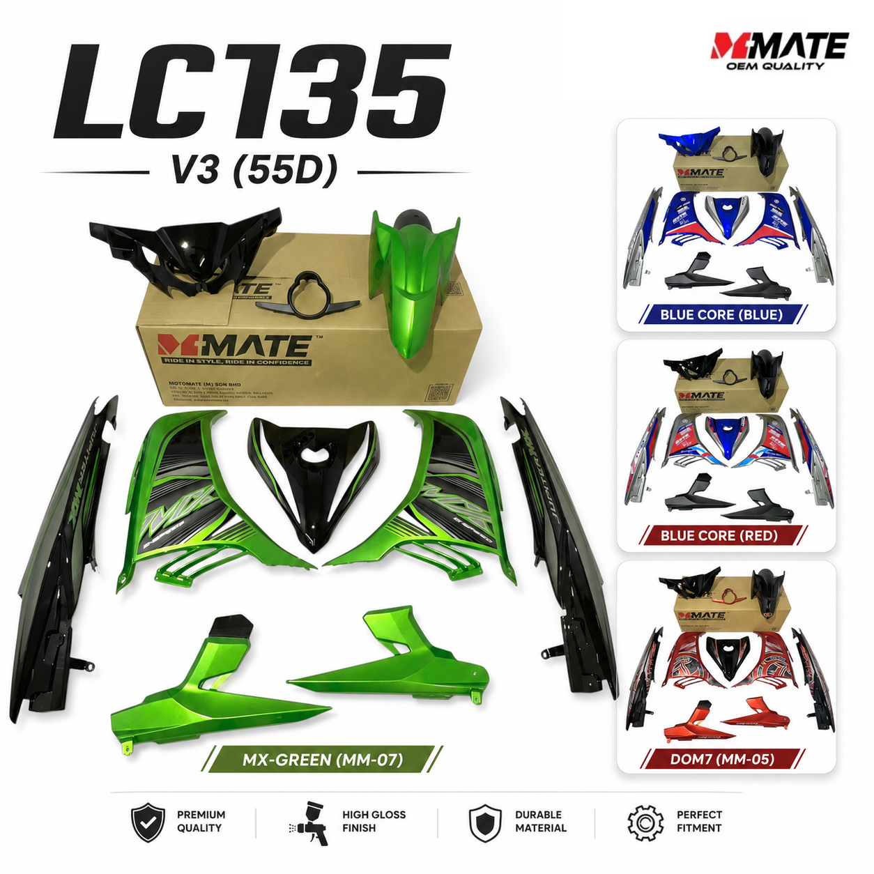 LC135 V3 (55D) M-MATE 9 DESIGN COVER SET