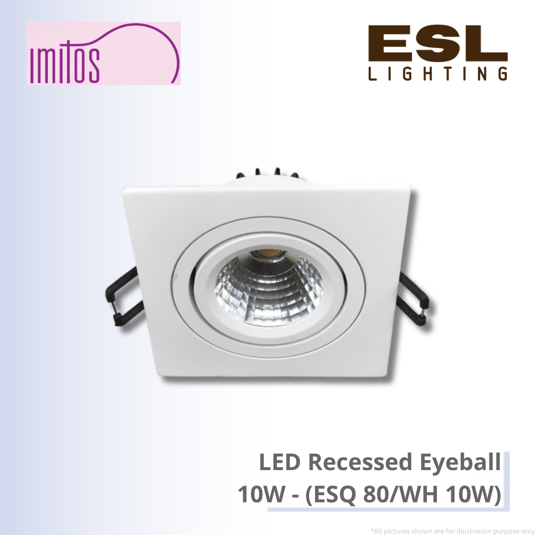 IMITOS LED Recessed Eyeball 10W - ESQ 80/WH 10W