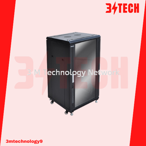 18U 19inch Standing Server Rack With Perforated Or Perspex Door Lan ...