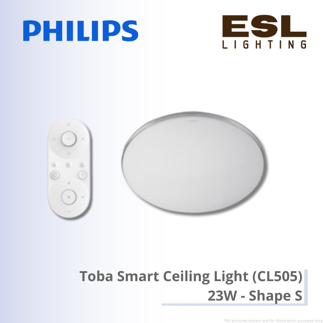 Philips Toba Smart Ceiling Light (CL505) 23W - Shape S