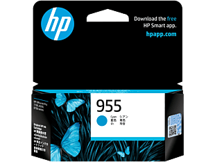 HP 955 Cyan Original Ink Cartridge L0S51AA