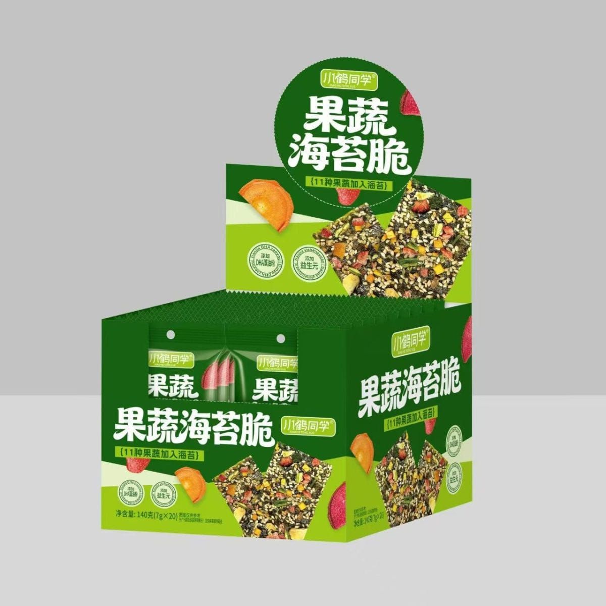 小鹤同学 果蔬海苔脆XIAOHE SERIES[20PKT/BOX][12BOX/CTN]