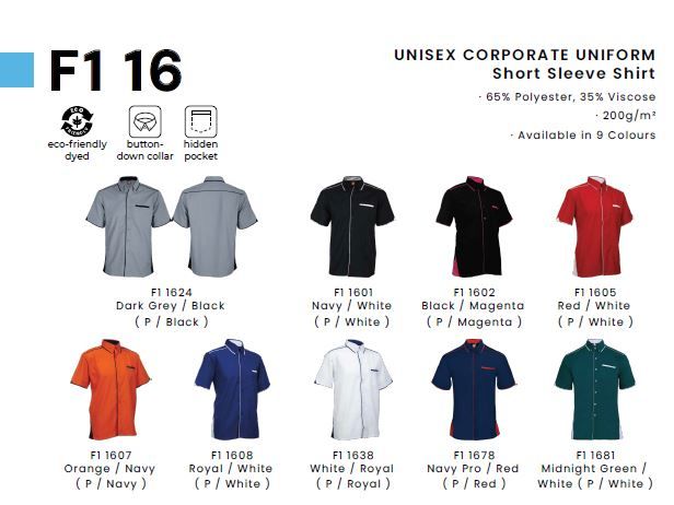 F1 16 - CORPORATE UNIFORM